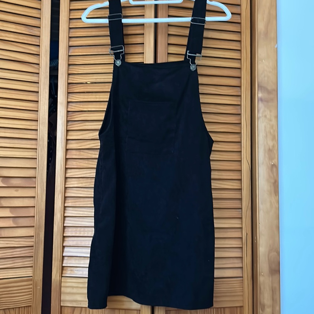 SHEIN black overall dress